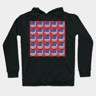 United States Patriotic Flag Pattern Hoodie